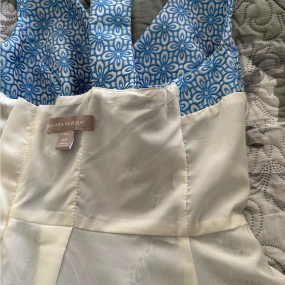 Banana Republic Blue Sleeveless V-Neck Mini Dress - Picture 4 of 6